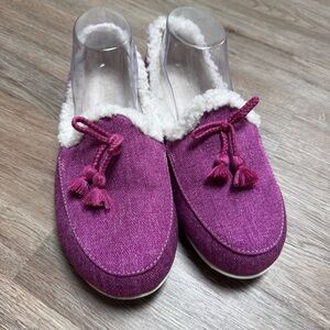 Spenco Cozy Women's Purple Slippers Size 9.5